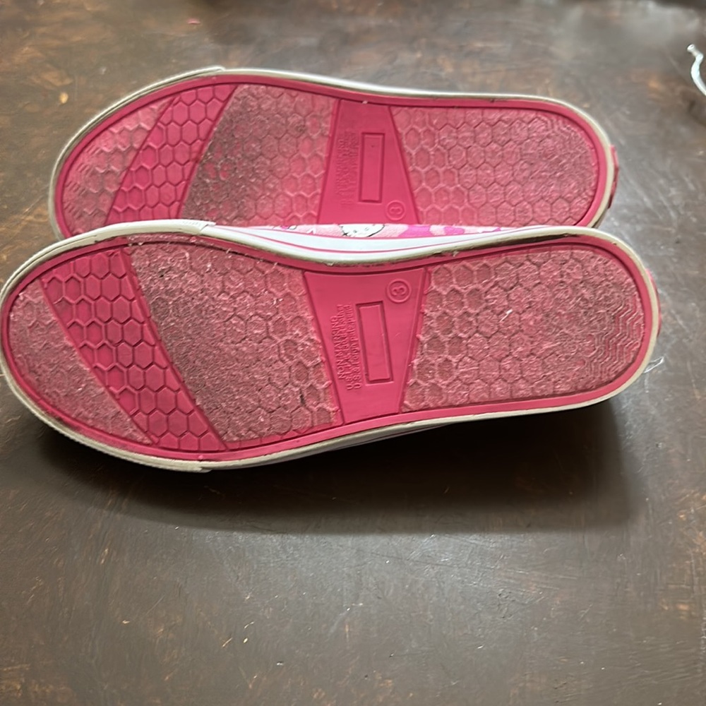 Hello Kitty Glitter Sneakers  Size 3 Youth Girls - Picture 5 of 11